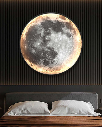 Wall Lamp with Moon as style and light for bedroom